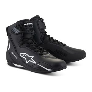 Alpinestars Faster 4 motorcycle Boots Black white 1
