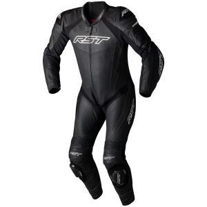 RST Tractech Evo 5 Motorcycle Leather Suit – Black/Black/Black RST Tractech Evo 5 Mens Leather Motorcycle Suit Black Black Black 1