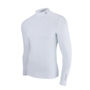 Zerofit Move Heatrub Motorcycle Long Sleeve Base Layer Top – White Zerofit Move Heatrub Long sleeve Base Layer top White 1