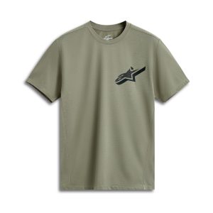 Alpinestars Attrition Performance Motorcycle T-Shirt – Light Green/Black Alpinestars Attrition motorcycle performance Tee Light Green 1