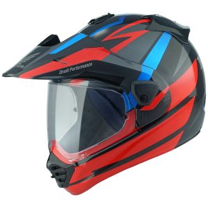 Arai Tour X5 Honda Africa Twin Motorcycle Helmet Black Red 1