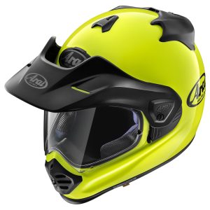 Arai Tour X5 Plain Motorcycle Helmet Flo Yellow 1