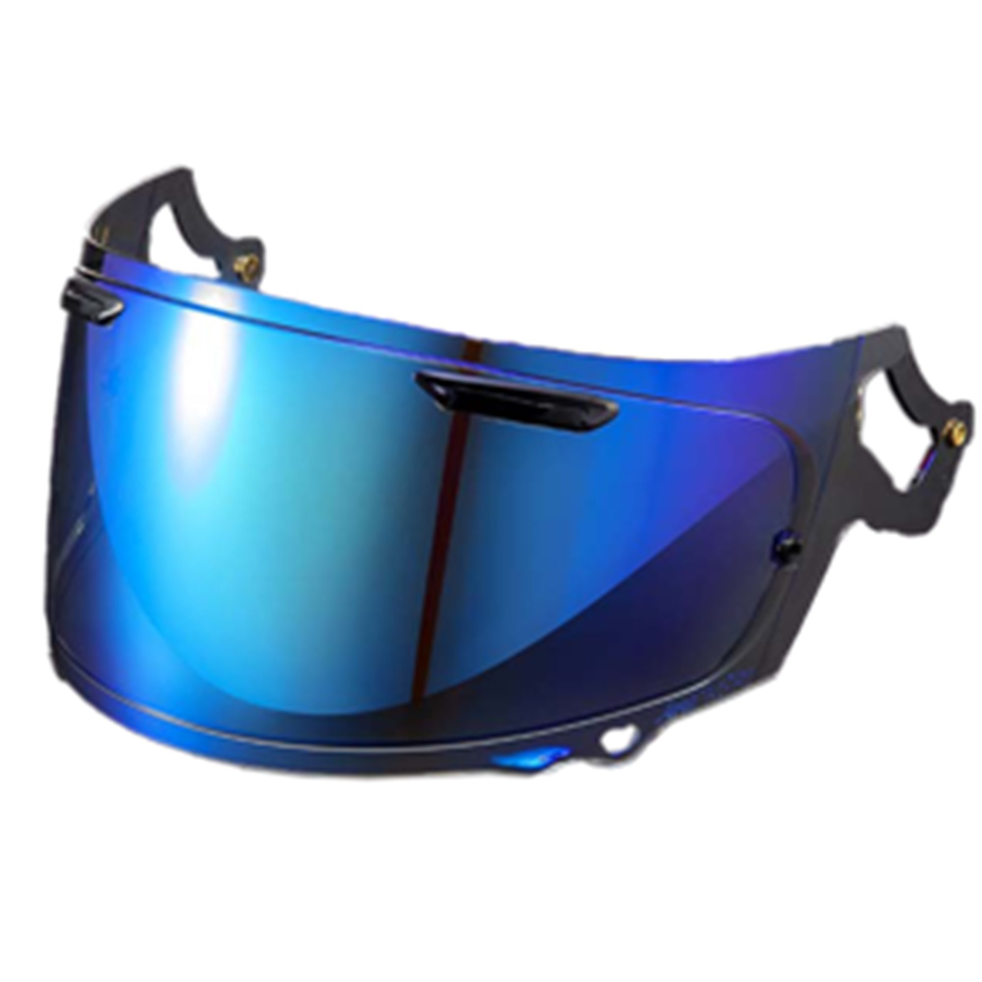 Arai VAS-V Max Vision Motorcycle Helmet Visor Mirror Blue 4