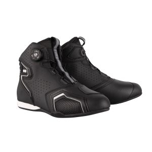 Oxford Helix Air Motorcycle Boots Black- White 1