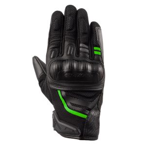 Oxford Omega 1.0 Air Mens Motorcycle Mesh Gloves Black Green 1