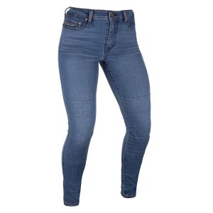 Oxford Sofia AA Slim Ladies Motorcycle Jeans Mid Blue 1