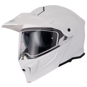 Vcan H276 Plain Motorcycle Helmet – White Vcan H276 Plain Motorcycle Helmet Gloss White 3