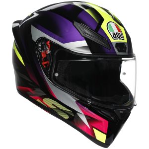 AGV K1-S Fastlap Motorcycle Helmet – Black/Purple/Pink AGV K1-S Fastlap Motorcycle Helmet Black Purple Pink 1