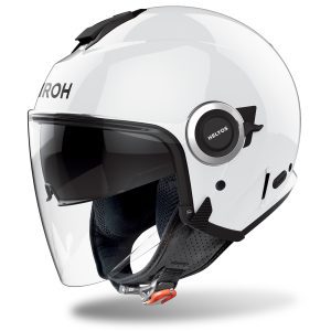 Airoh Helyos Plain Motorcycle Helmet Gloss White 1