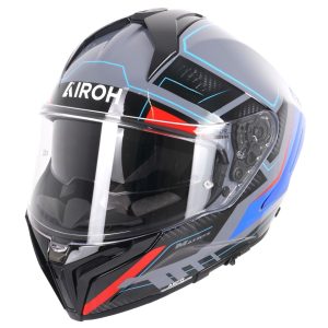 Airoh Matryx Rocket Motorcycle Helmet – Blue/Red Airoh Matryx Rocket Motorcycle Helmet Blue Red 1