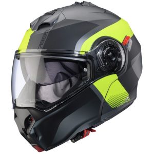 Caberg Drift Evo Indy Motorcycle Helmet Gunmetal Yellow Black 1