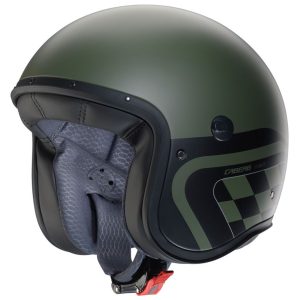 Caberg Freeride X Daytona Motorcycle Helmet – Military Green/Black/Orange Caberg Freeride X Daytona Helmet - Matt Military Green Black Silver 1