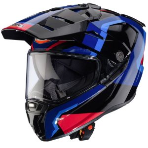 Caberg Tanami Scram Motorcycle Helmet Black Red Blue Light Blue 1