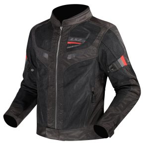 LS2 Garda Air Men’s Motorcycle Jacket – Black/Red LS2 Garda Air Mens Motorcycle Jacket Black Red 1