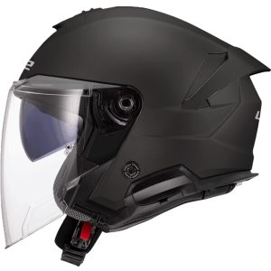 LS2 OF618 Verso ll Plain Motorcycle Helmet Matt Black 1