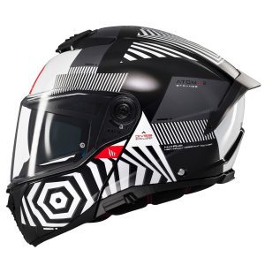 MT Atom 2 Strange Motorcycle Helmet Black 1
