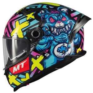 MT Braker Crazy Teddy Motorcycle Helmet 1