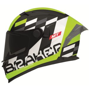 MT Braker Foster Motorcycle Helmet Fluo 1