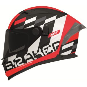 MT Braker Foster Motorcycle Helmet Red 1