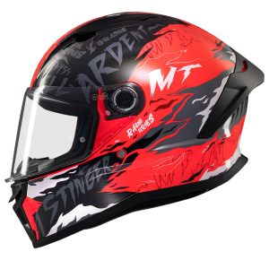 MT Stinger 2 Ardent Motorcycle Helmet Red 1