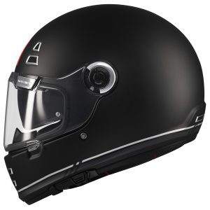 MT Jarama SV Plain Motorcycle Helmet Matt Black 1