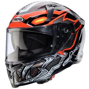 Caberg Avalon X Gurkha Motorcycle Helmet Black Grey Orange 1