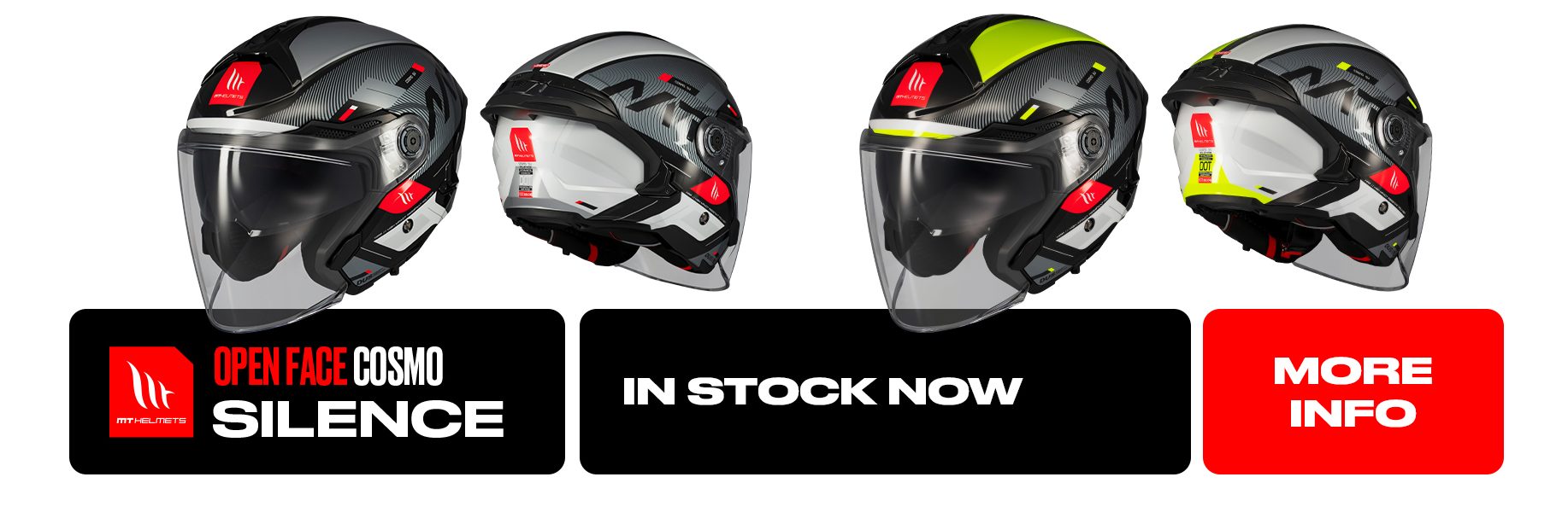 MT Cosmo Motorcycle Helmet Web Banner