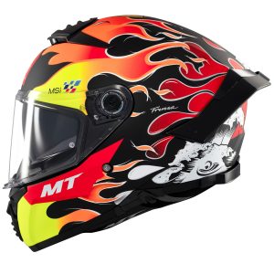 MT Thunder 4 Yamanaka Motorcycle Helmet MT Thunder 4 Yamanaka Motorcycle Helmet Fluo Red 1