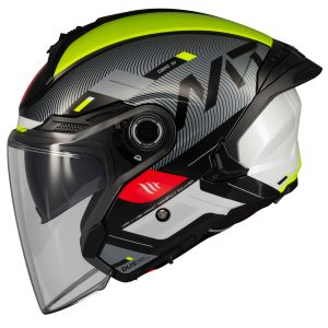 Mt Cosmo Silence Motorcycle Helmet Fluo 1