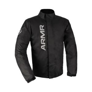 ARMR Dryguard Wateproof Over Motorcycle Jacket Black 1