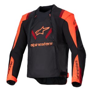 Alpinestars T-Stunt Air Motorcycle Jacket Black Red Fluo Dark Red 1