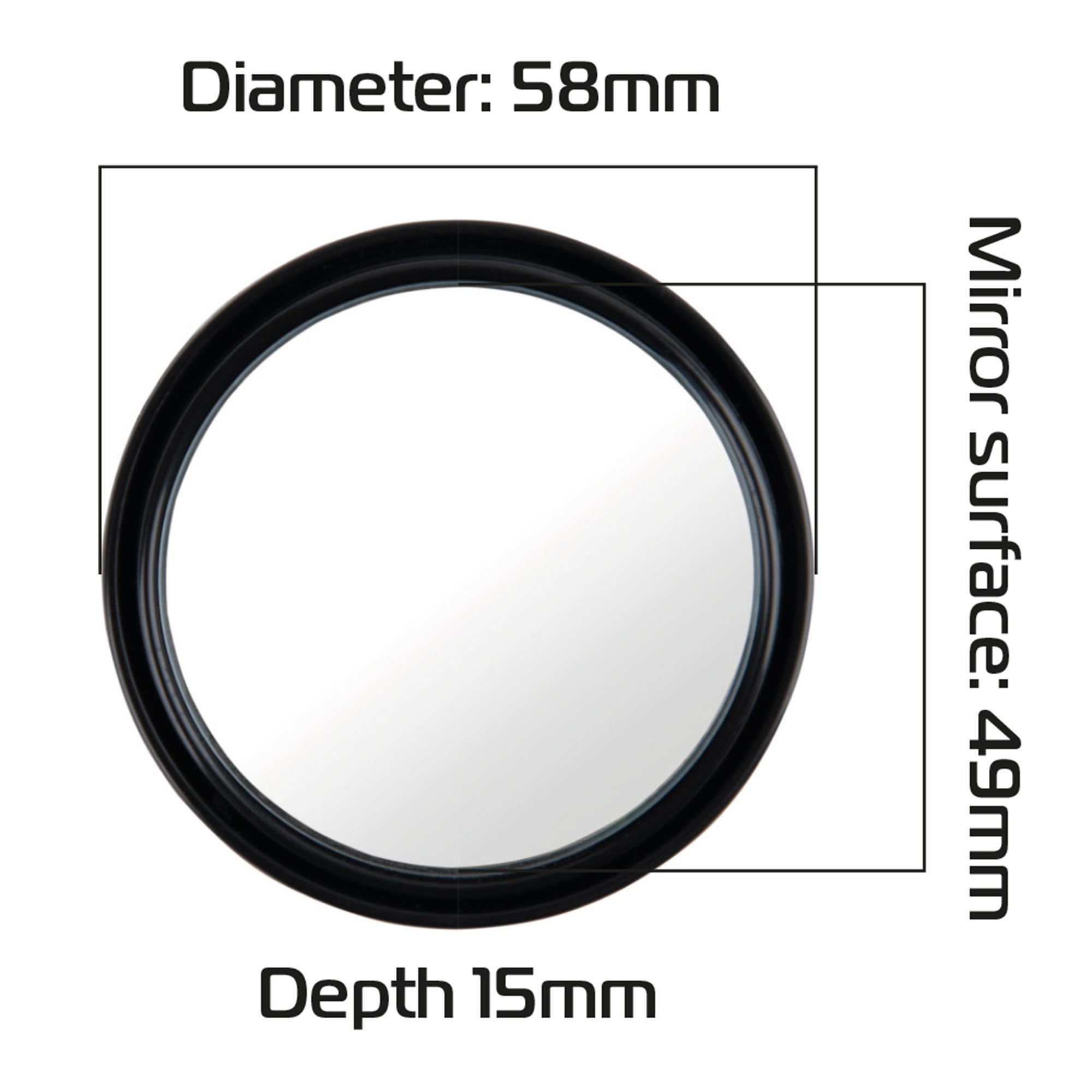Oxford Blind Spot Motorcycle Mirrors (OX757) 4