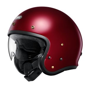 Shoei J.O2 Plain Motorcycle Helmet - Garnet Metallic 1