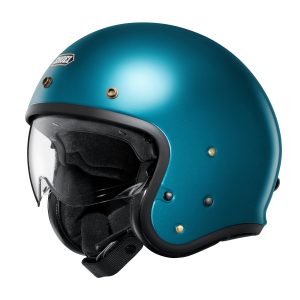 Shoei J.O2 Plain Motorcycle Helmet - Laguna Blue 1