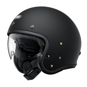 Shoei J.O2 Plain Motorcycle Helmet - Matt Black 1