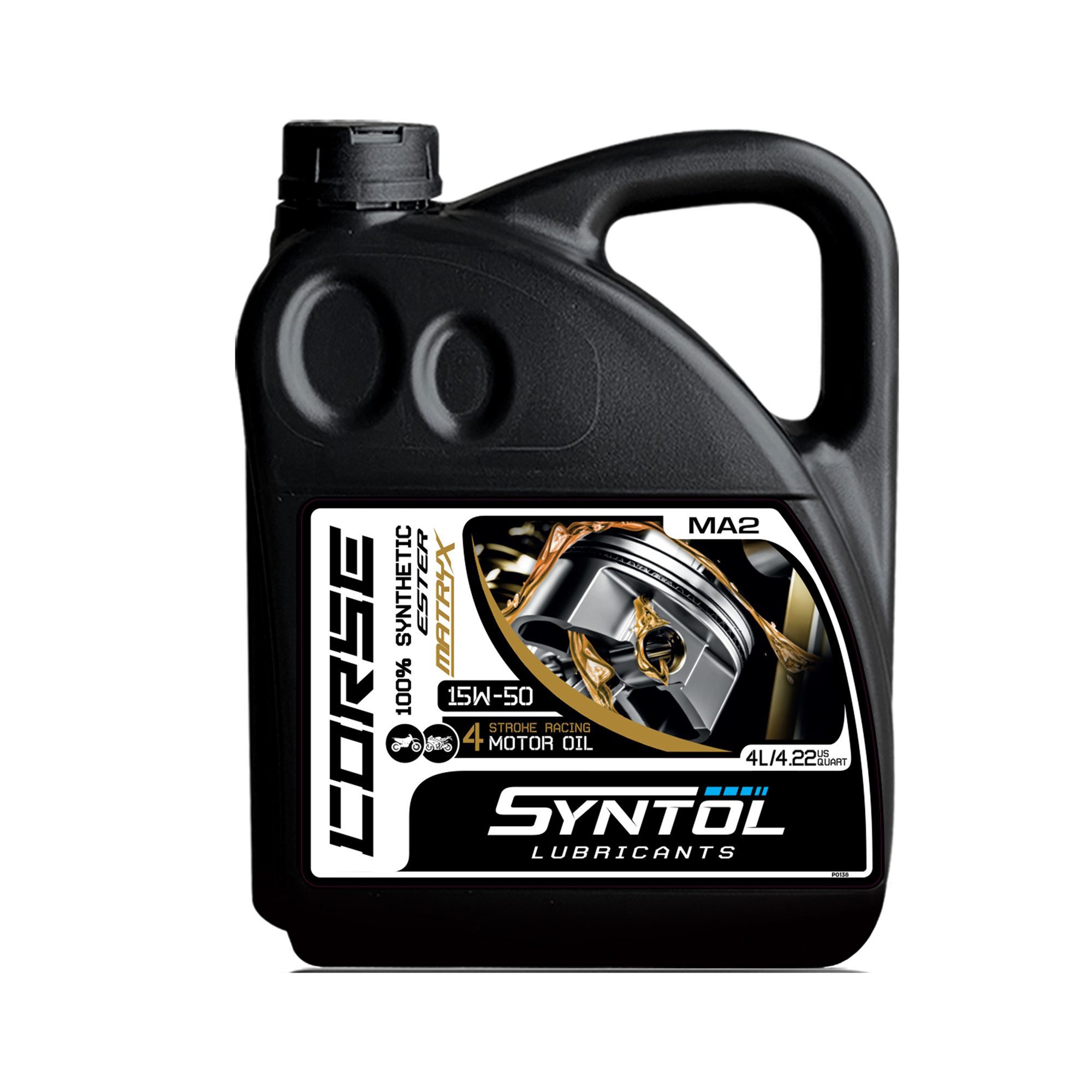 Syntol Corse 4T 15W 50 fully Synthetic Motorcycle Oil 4L