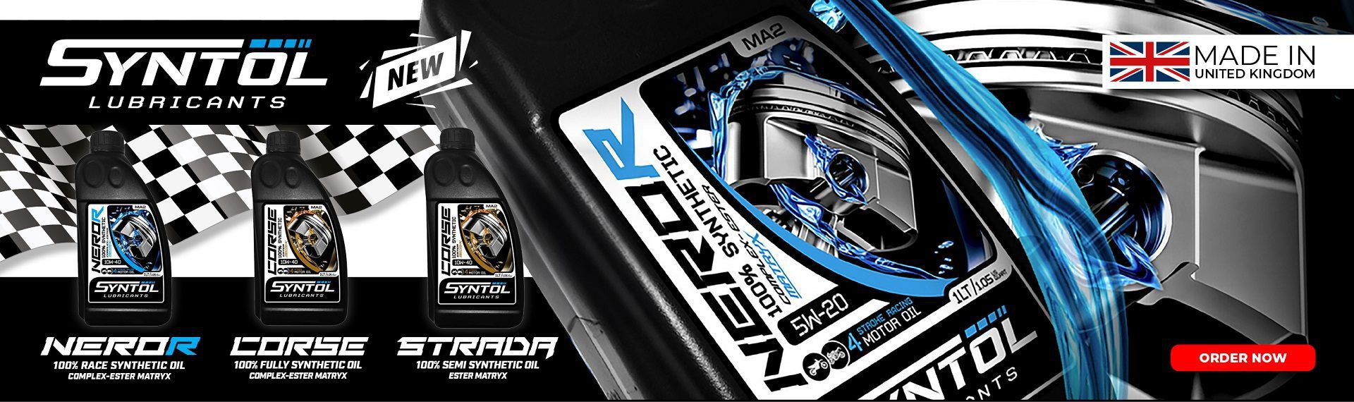 Syntol Motorcycle Lubricants Web Banner