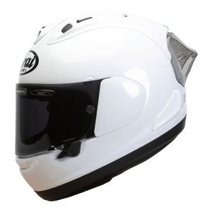 Arai RX-7V Evo Plain Motorcycle Helmet Diamond White 2