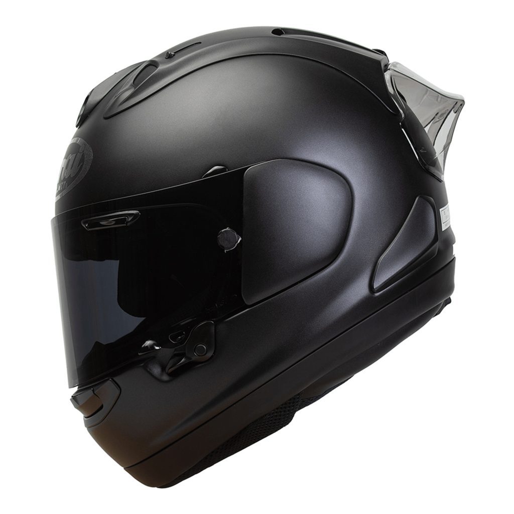 Arai RX-7V Evo Plain Motorcycle Helmet Frost Black 2