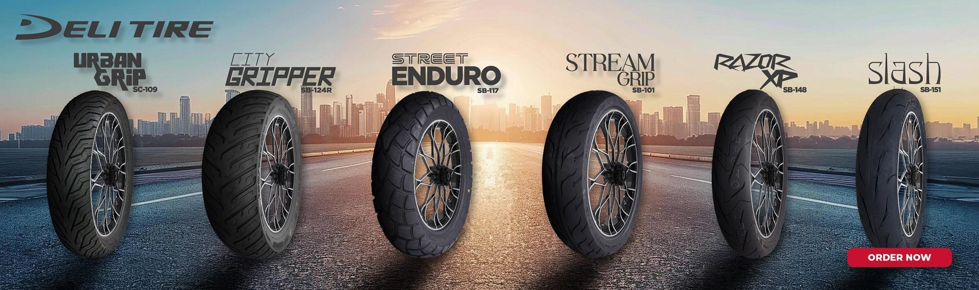 Deli Motorcycle Tyres Web Banner
