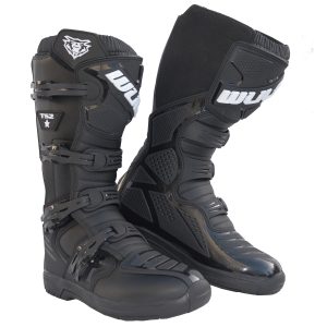 Wulfsport Trackstar Motorcycle Boots – Black Wulfsport Trackstar Off-Road Motorcycle Boots Black 1