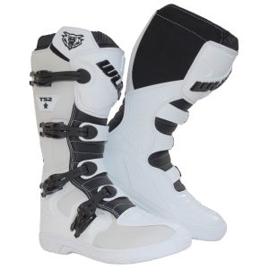 Wulfsport Trackstar Motorcycle Boots – White Wulfsport Trackstar Off-Road Motorcycle Boots White 1