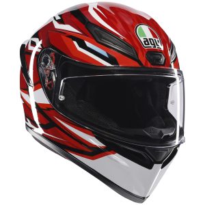 AGV K1-S Lion Motorcycle Helmet Black Red White 1