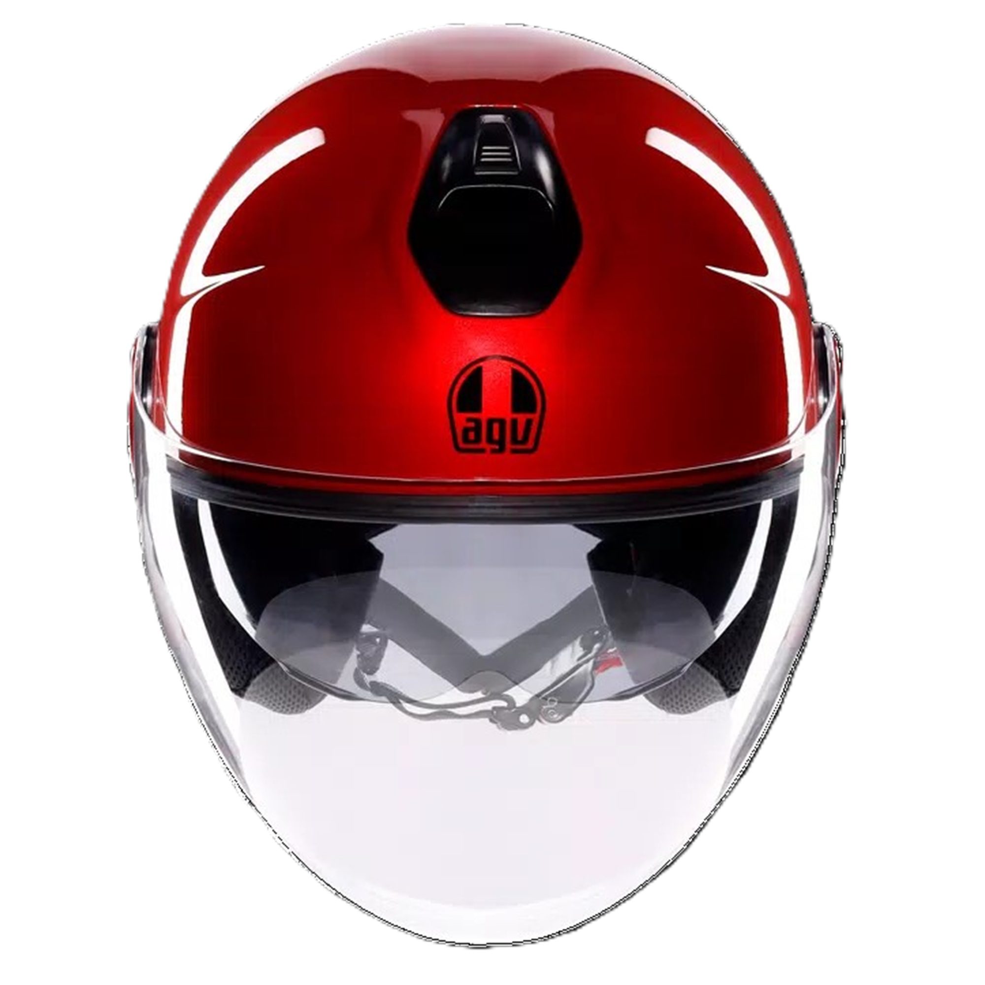 AGV Eteres Plain Motorcycle Helmet - Corsa Red 2