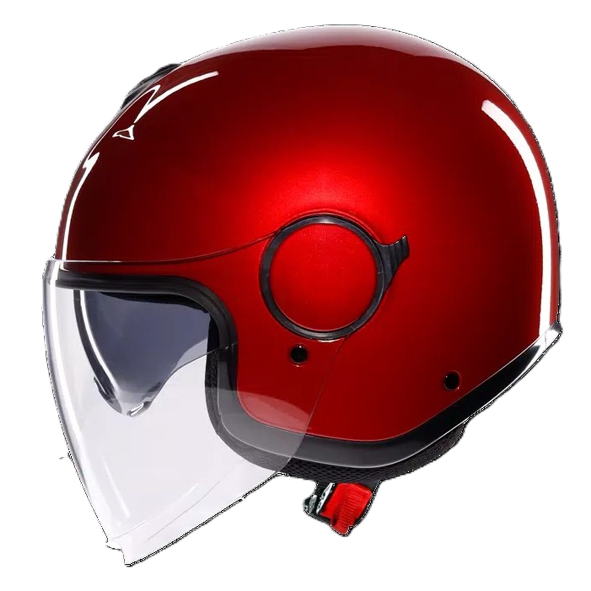 AGV Eteres Plain Motorcycle Helmet - Corsa Red 4