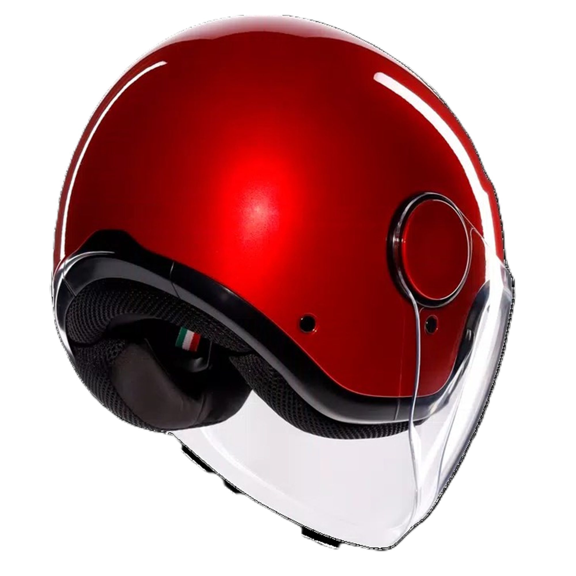 AGV Eteres Plain Motorcycle Helmet - Corsa Red 6