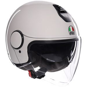 AGV Eteres Plain Motorcycle Helmet - Materia White 1