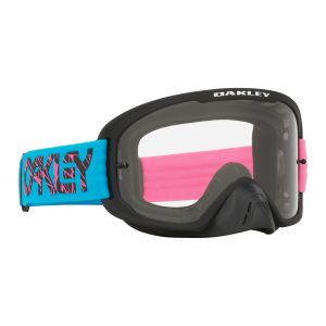 Oakley O-Frame 2.0 Pro MX Goggles 2 Stroke Blue Pink Clear Lens 1