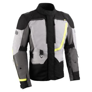 Oxford Montreal 5 Motorcycle Jacket – Grey/Black/Yellow Oxford Montreal 5.0 Motorcycle Jacket - Grey Black Yellow 1