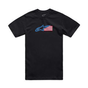 Alpinestars Racing USA Motorcycle CSF T-Shirt – Black Alpinestars Racing USA CSF Motorcycle Tee Black 1